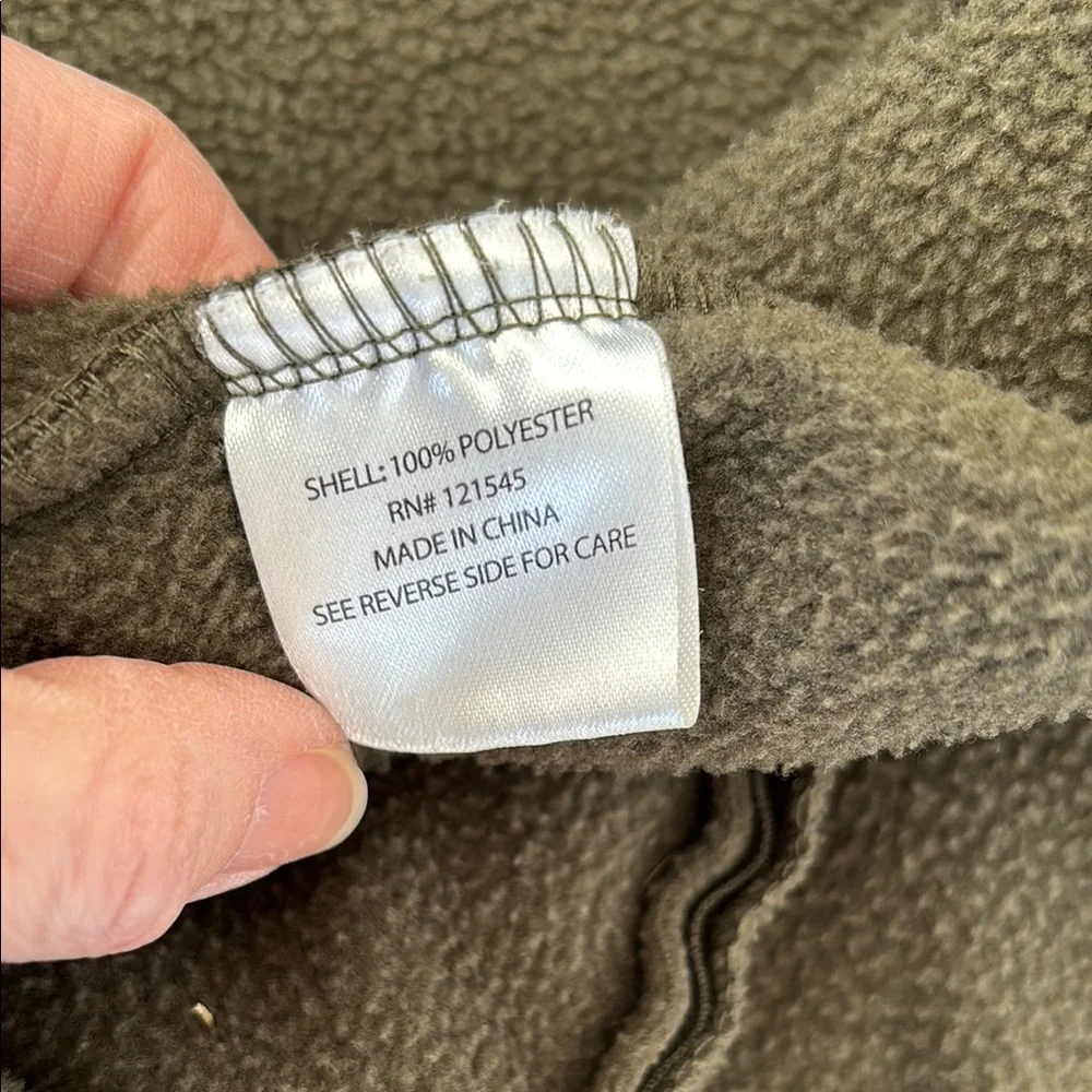 NWOT London Fog Men’s Green Fleece Zip Up Shirt, Fall, Zipper Pockets, Size L - Picture 11 of 17